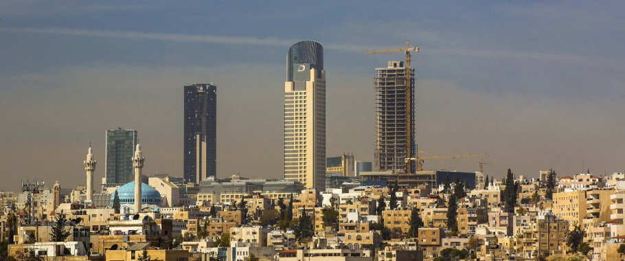 Skyline of Abdali in Amman
