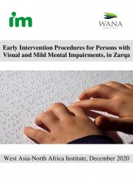 Early Intervention Procedures for Persons with Visual and Mild Mental Impairments in Zarqa 