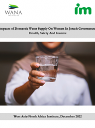 Impacts of Domestic Water Supply on Women in Jerash Governorate: Health, Safety and Income