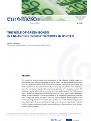 The Role of Green Bonds in Enhancing Energy Security in Jordan