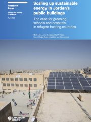 Scaling up sustainable energy in Jordan’s public buildings: The case for greening schools and hospitals in refugee-hosting countries.