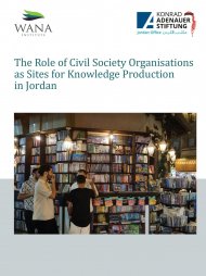 The Role of Civil Society Organisations as Sites for Knowledge Production in Jordan
