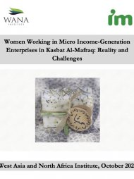 Women Working in Micro Enterprises in Kasbat Al-Mafraq: Reality and Challenges